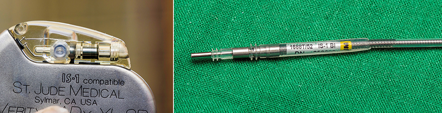 Pacemaker connector block, Electrode, lead 